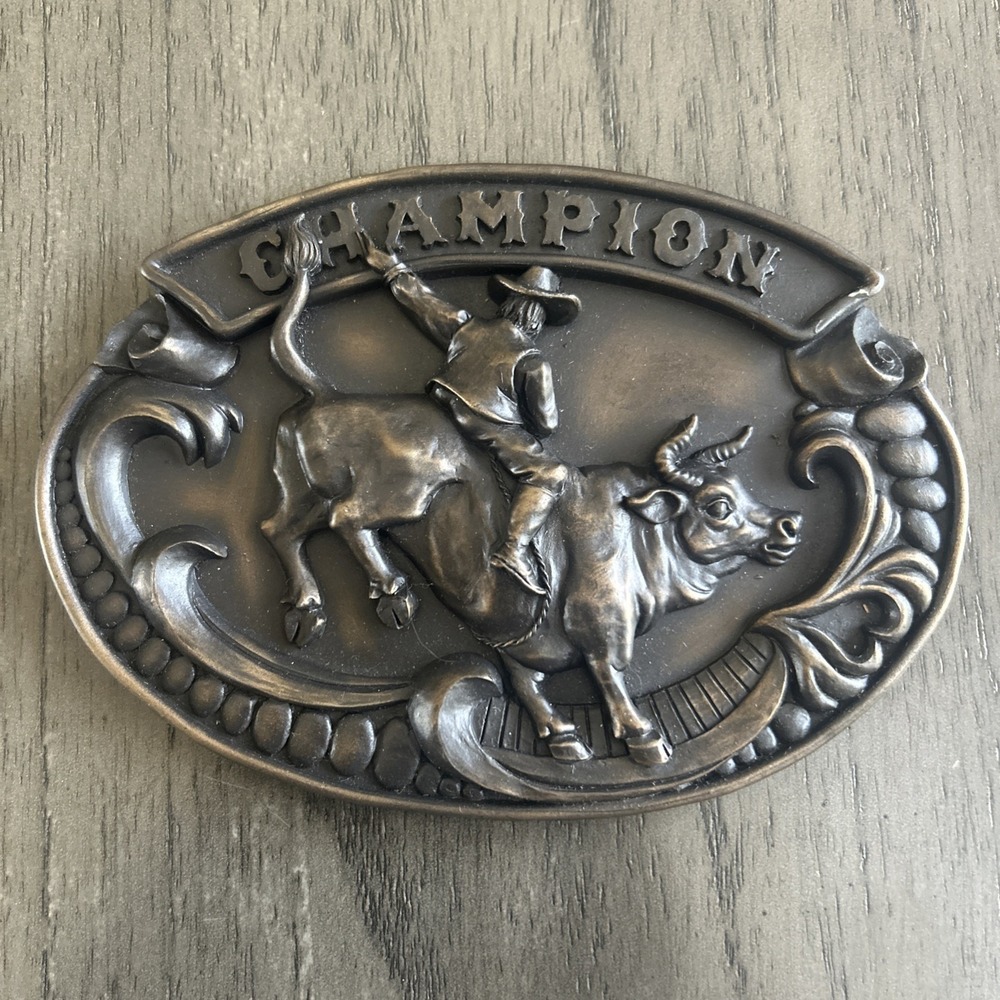 Home Interiors Champion Plaque Bull Riding Cowboy Rodeo